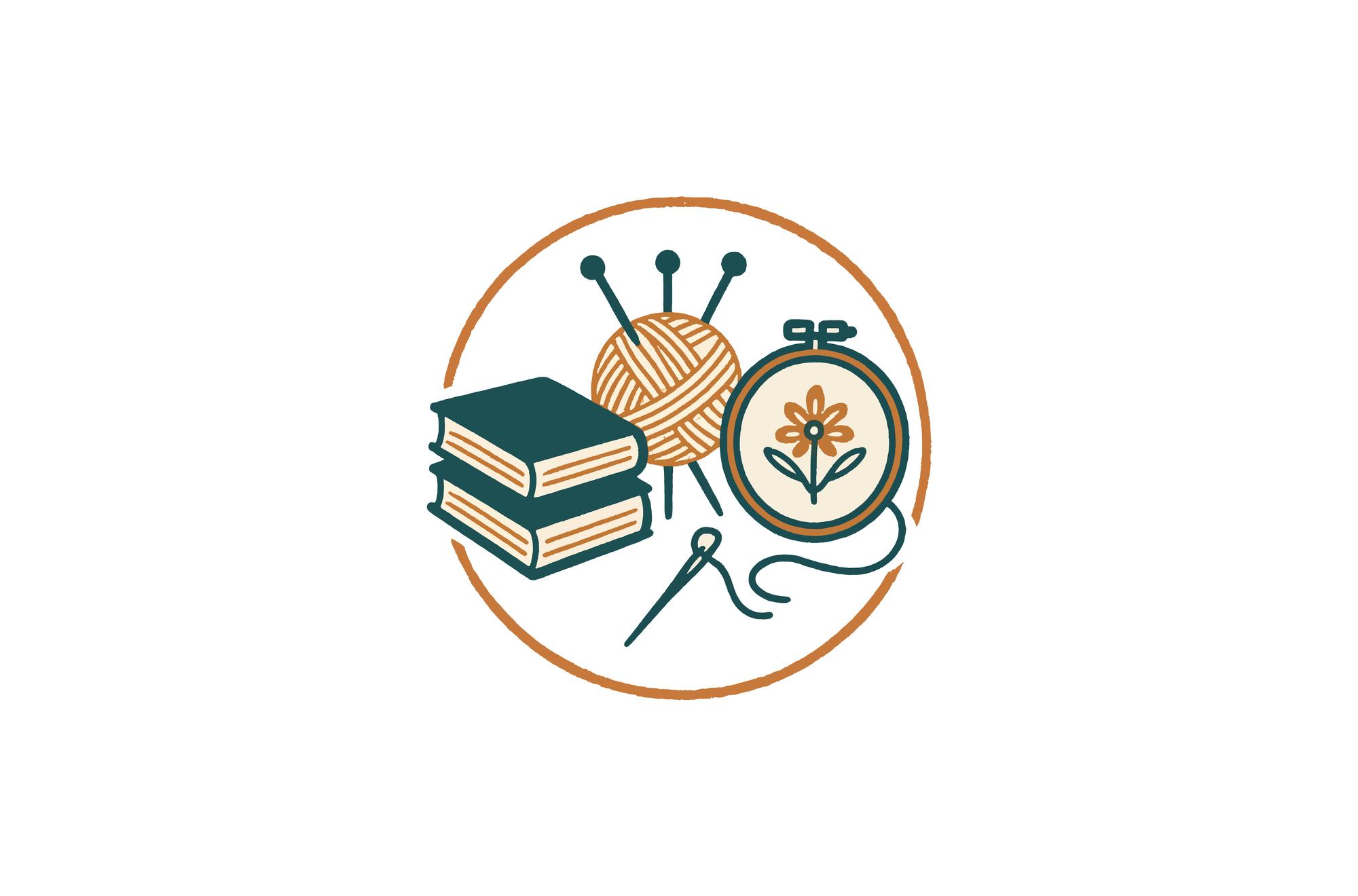 Pracownia Wyszywania — nowoczesna wstążka i haft logo